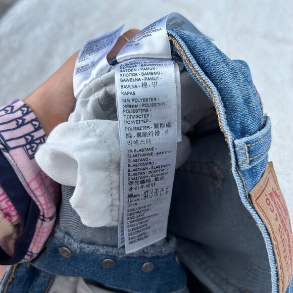 Levi's Womens Ribcage Straight Ankle Size 31 Blue Jean Denim Cotton Blend Casual - Picture 8 of 8